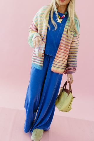 Neely Knit Pants in Cobalt