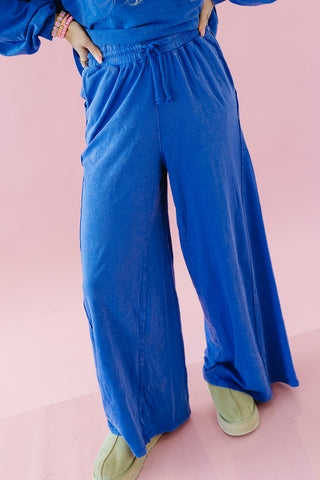 Neely Knit Pants in Cobalt
