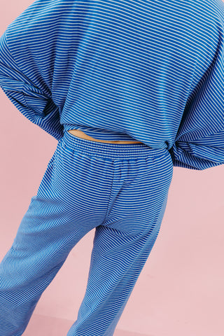 Nyah Striped Lounge Pants in Royal