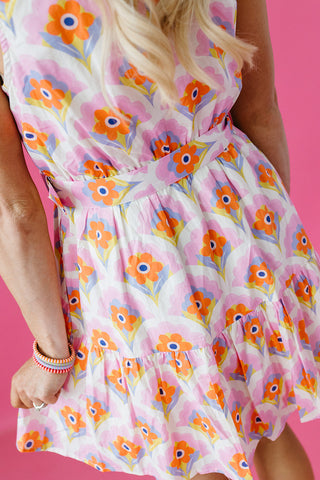 Marissa Floral Belted Mini Dress