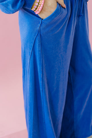 Neely Knit Pants in Cobalt