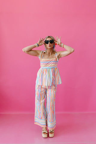 Kyler Multi Colored Stripe Pants