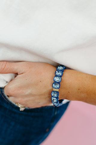 Layla Bracelet in Navy/Light Blue