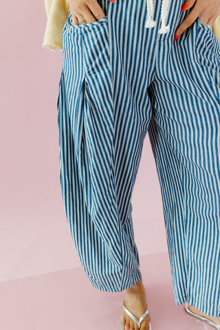 Edna Stripe Barrel Jeans