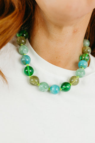 Judy Necklace in Green