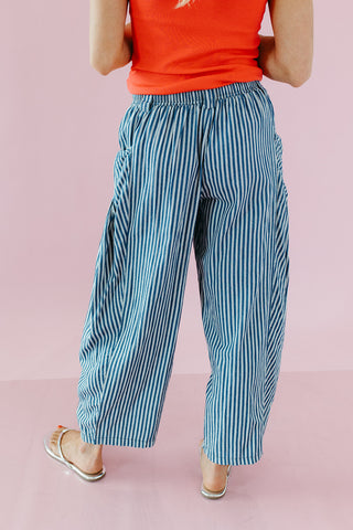 Edna Stripe Barrel Jeans