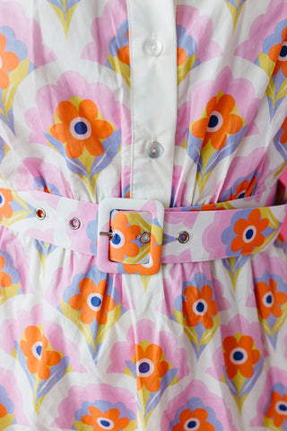 Marissa Floral Belted Mini Dress
