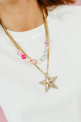 Layered Star Necklace in Fairy Dust - TOVA