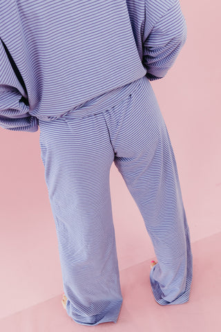 Nyah Striped Lounge Pants in Purple