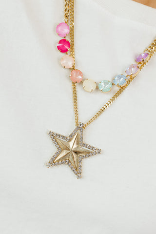 Layered Star Necklace in Fairy Dust - TOVA