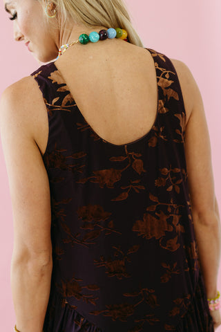 Jenni Floral Lace Trim Mini Dress