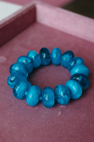 Sugar Beads Necklace/Bracelet Set - Auqa