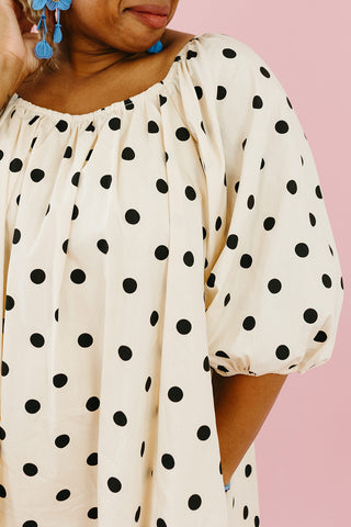 Prim Polka Dot Mini Dress