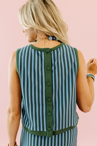 Margot Stripe Sleeveless Top