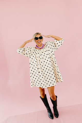 Prim Polka Dot Mini Dress