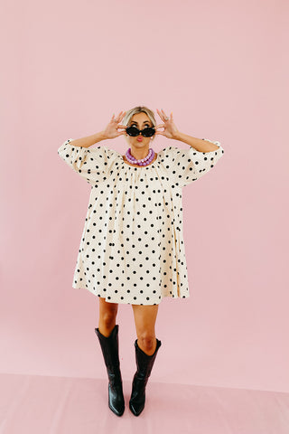 Prim Polka Dot Mini Dress