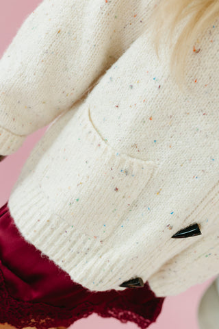 Stoney Cardigan in Oatmeal Confetti