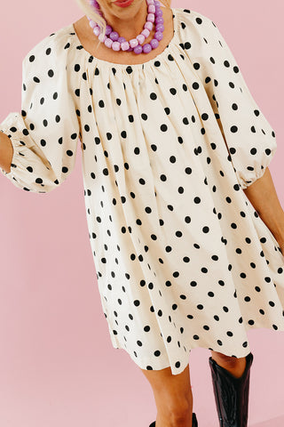 Prim Polka Dot Mini Dress