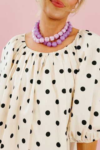 Prim Polka Dot Mini Dress