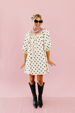 Prim Polka Dot Mini Dress