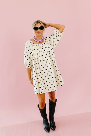 Prim Polka Dot Mini Dress