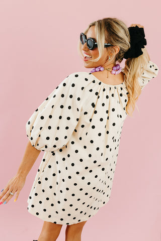 Prim Polka Dot Mini Dress