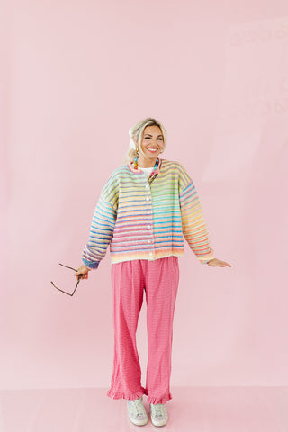 Bowen Multi Colored Button Cardigan -RESTOCK