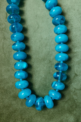Sugar Beads Necklace/Bracelet Set - Auqa