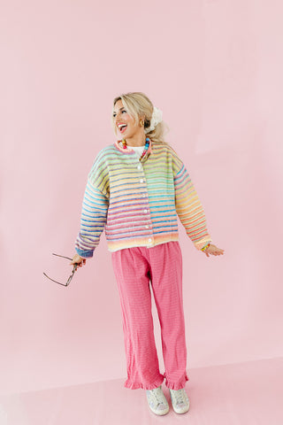 Bowen Multi Colored Button Cardigan -RESTOCK