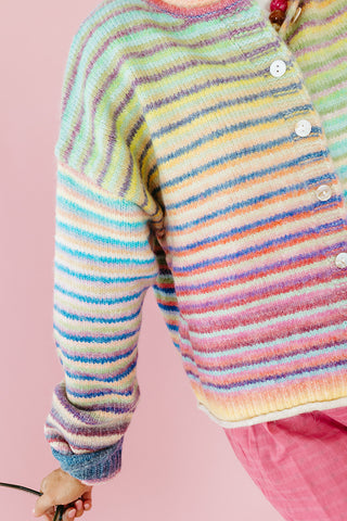 Bowen Multi Colored Button Cardigan -RESTOCK
