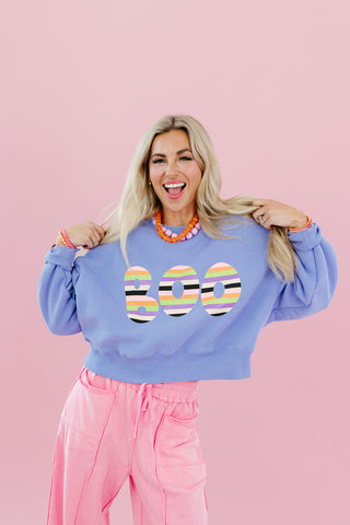 Boo Stripe Sweatshirt - RESTOCK