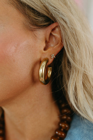 Terry Gold Hoop Earrings