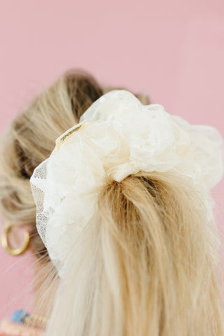Oversized Organza Star Scrunchie