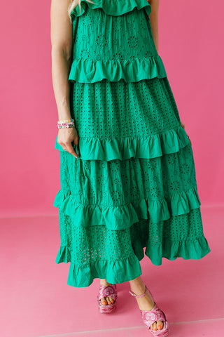 Tulum Eyelet Midi Dress