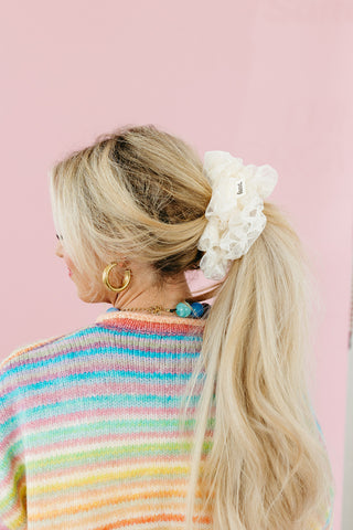 Oversized Organza Star Scrunchie