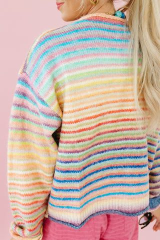 Bowen Multi Colored Button Cardigan -RESTOCK