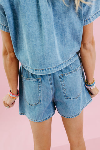 Kinsley Denim Wrap Skort