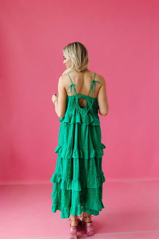 Tulum Eyelet Midi Dress