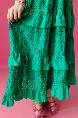 Tulum Eyelet Midi Dress