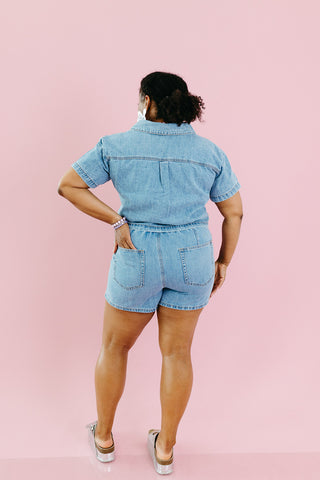 Kinsley Denim Wrap Skort