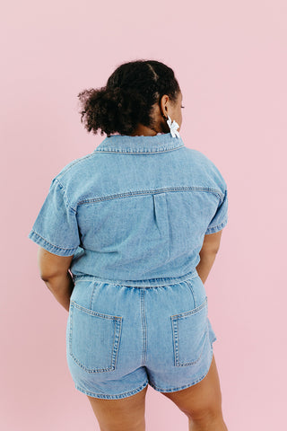 Kinsley Denim Wrap Skort