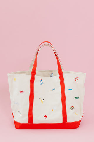 KC Icon Tote Bag in Red