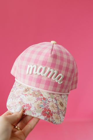 Mama Gingham Trucker Hat
