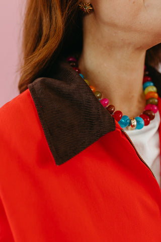 Dakota Barn Jacket in Chili/Espresso