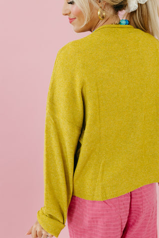 Piper Cardigan in Chartreuse - RESTOCK