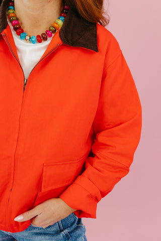 Dakota Barn Jacket in Chili/Espresso