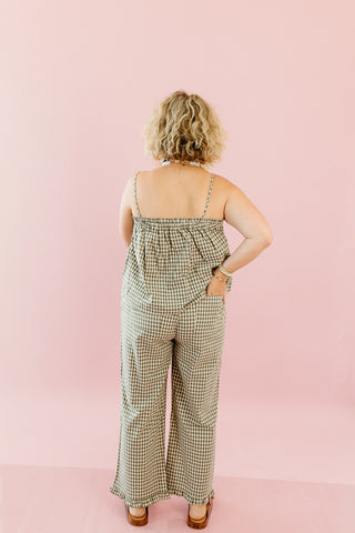 Manda Plaid Matching Pant Set