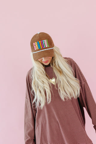 Grateful Corduroy Trucker Hat