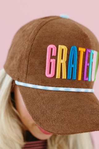 Grateful Corduroy Trucker Hat
