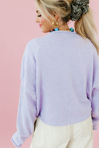 Piper Cardigan in Lavender - RESTOCK